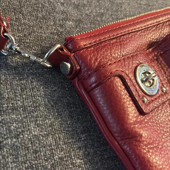 Pelle Studio Red Leather Crossbody Bag with Adjustable Strap Excellent condition - Picture 10 of 10